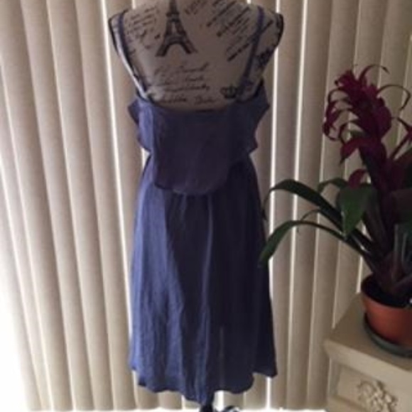 CHELSEA28 BLUE SPAGHETTI STRAP DRESS SIZE M - Picture 4 of 6